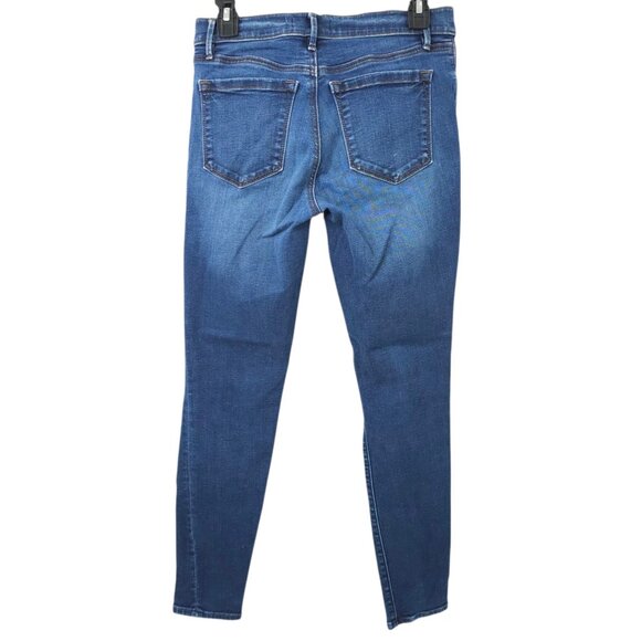 Loft Legging Jean Mid Rise Womens Size 27/4 Stretch Dark Wash Denim - Picture 2 of 15